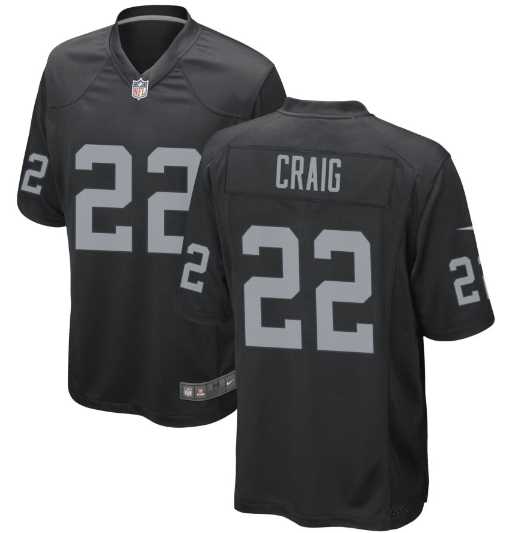 Men & Women & Youth Las Vegas Raiders #22 Roger Craig Nike Black Vapor Limited Jersey